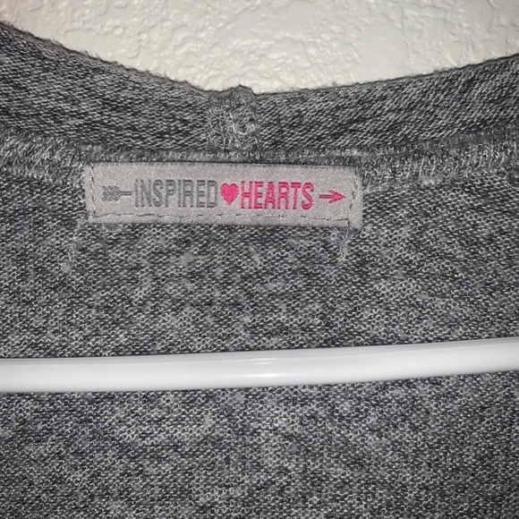 Inspired Hearts grey JCPenny cardigan - Picture 4 of 5